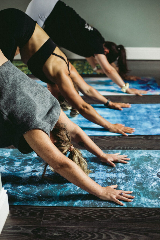 Yoga and flow — downward dog